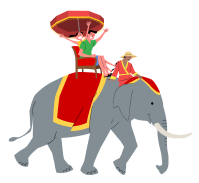 코끼리를 탄 사람들