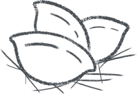 연필로 그린듯한 송편