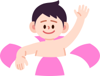 튜브 끼고 물놀이 하는 남자아이