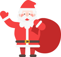 인사하는 산타할아버지