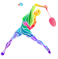 배드민턴치는 사람