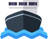 물 위에 있는 배