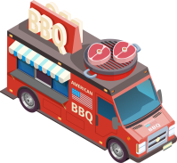 바베큐 푸드트럭 차
