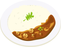 접시에 담긴 카레