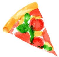 피자 수채화그림