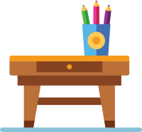 책상과 필기구