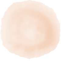 살구색 수채화 동그라미