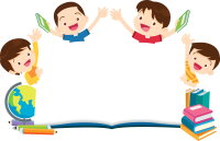 Boy girl learn or studying in classroom.happy children and teacher Back to School education