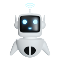 Chat bot 3d icon illustration