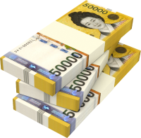 紙幣の3Dイラスト