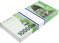 紙幣の3Dイラスト