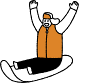 暖かい冬を過ごす人たち