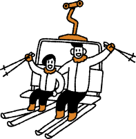 暖かい冬を過ごす人たち