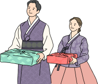 즐거운 한가위 가족