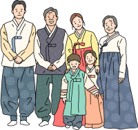 즐거운 한가위 가족