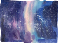 Galaxy watercolor
