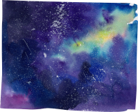 Galaxy watercolor