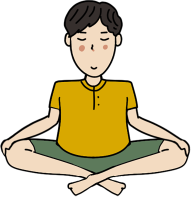 명상 명상캐릭터 릴렉스 요가일러스트