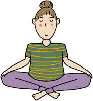 명상 명상캐릭터 릴렉스 요가일러스트