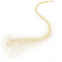Gold glitter hand-drawn line, curve