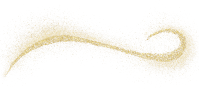 Gold glitter hand-drawn line, curve