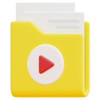 folder 3d render icon illustration