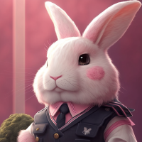 교복 입은 토끼