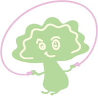 Broccoli Doodle Illustration Skipping Rope