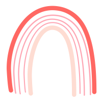 Pastel and cute Rainbow element