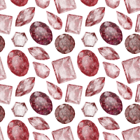 젬스톤 보석 패턴 투명 배경지