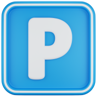3D Icon Illustration Parking Sign