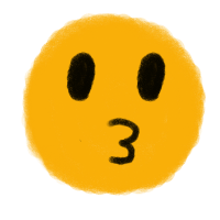Kissing face emoji