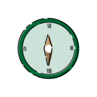 Green clock