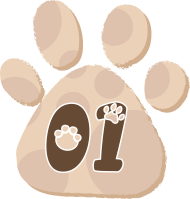 Puppy Paw Design Bullet Point