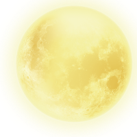 Moon element with transparent background png