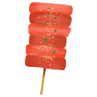 Korean Spicy Rice Cake Skewers