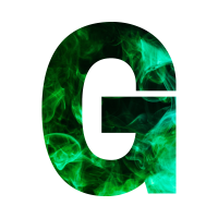 Green flame Alphabet