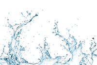 water drop and water splash on png