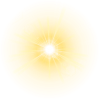 Sun element on png transparent