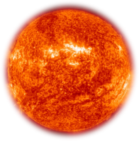 Sun element on png transparent