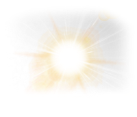 Sun element on png transparent