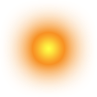 Sun element on png transparent