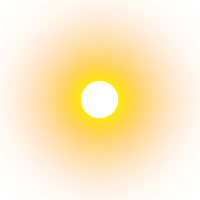 Sun element on png transparent