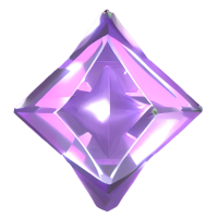 Purple Glowing Diamond