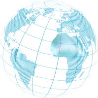 도트 패턴 디지털 지구본 일러스트