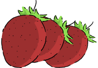 딸기 딸기캐릭터 딸기크로키