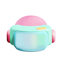 Technology element in 3D style