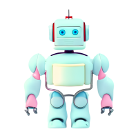 Technology element in 3D style