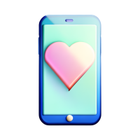 Technology element in 3D style