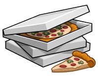 Pizza and Pizza boxes on transparent background, Pizza and Pizza boxes png,